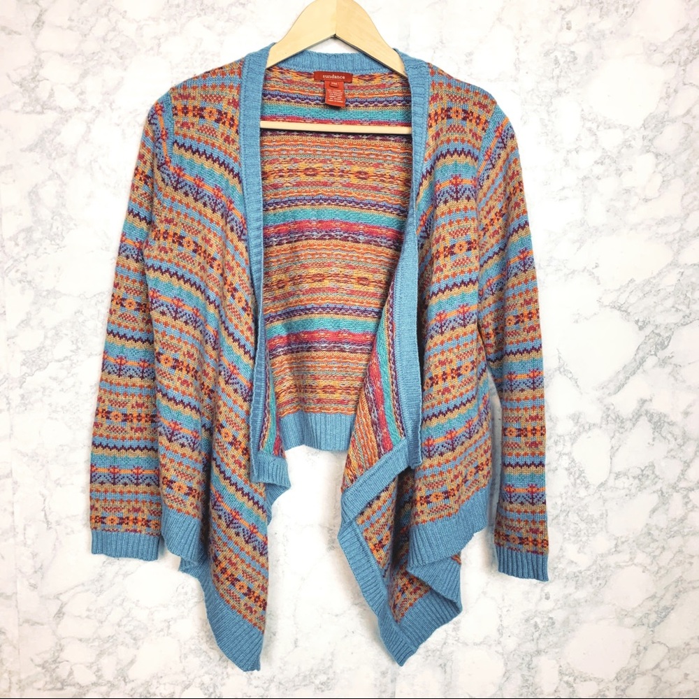Sundance Boho Rainbow Drapy Cardigan